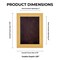 Classic Natural Wood Shadow Box Frame with Acrylic Front - Brown Suede Backing, 30 Sizes